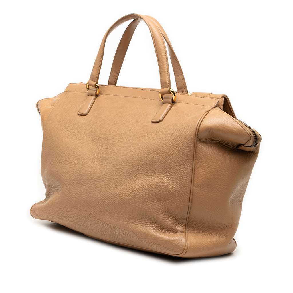 Gucci Medium Leather 1973 Handbag Brown Leather Very good condition - Back View