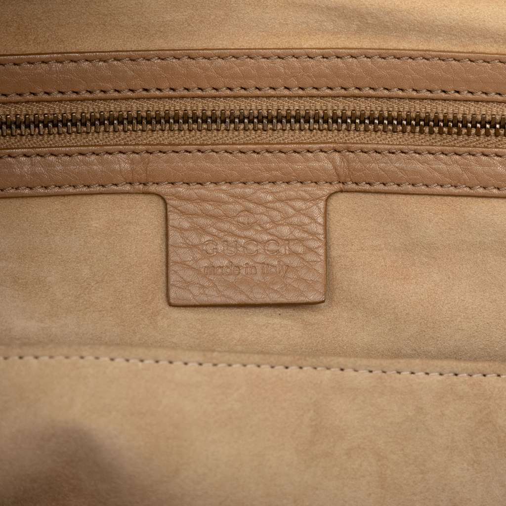 Gucci Medium Leather 1973 Handbag Brown Leather Very good condition - Box View