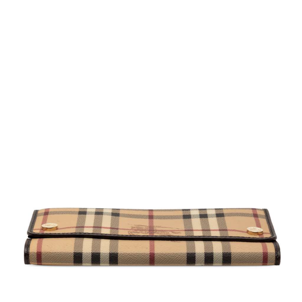 Burberry Haymarket Check Coated Canvas Continental Wallet Beige Very good condition - Inside View