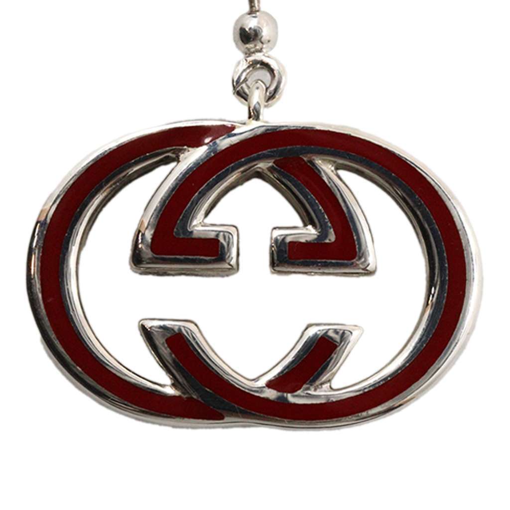 Gucci Sterling Silver Enamel Interlocking G Ball Chain Bracelet Silver Silver Very good condition - Inside View