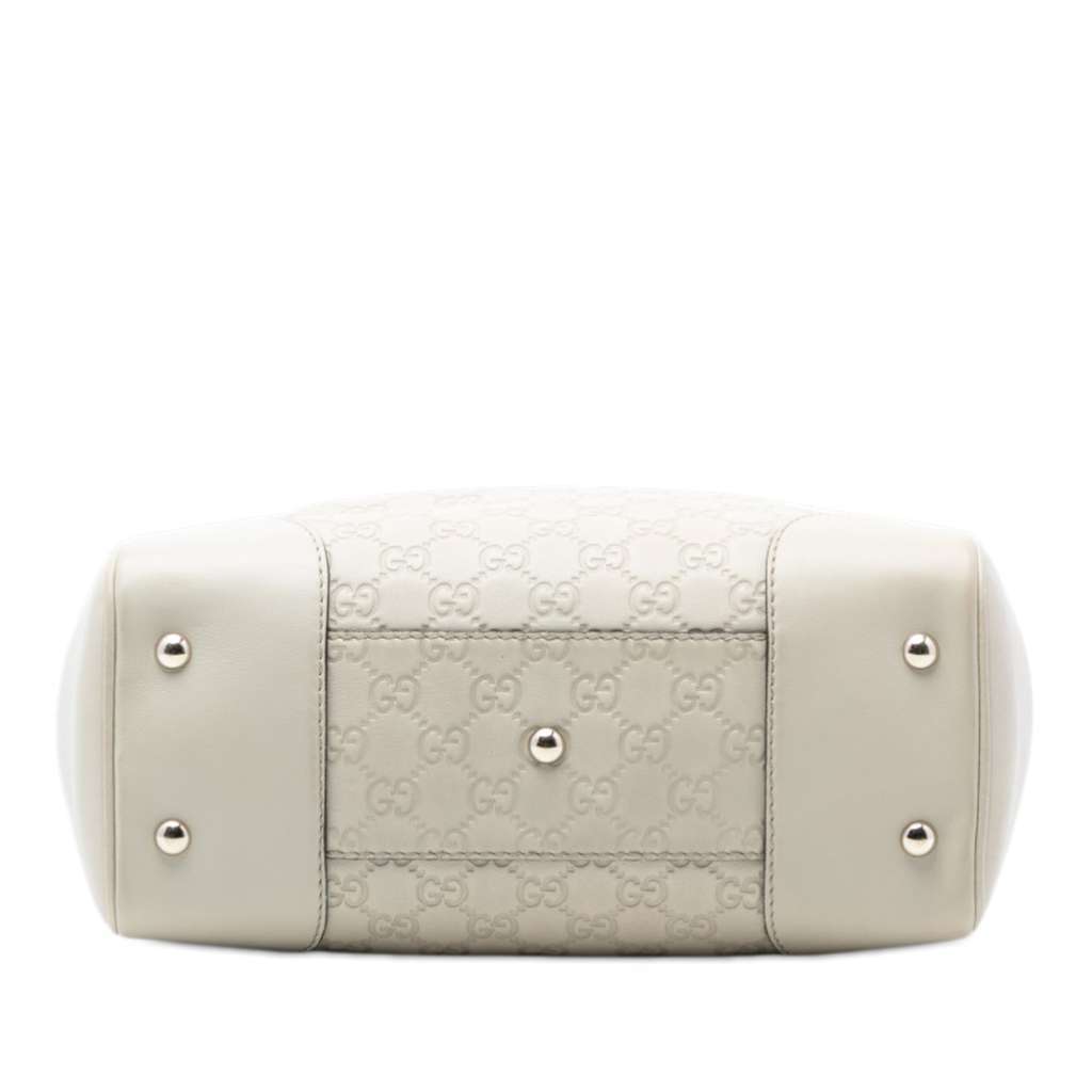 Gucci Guccissima Mayfair Tote White Leather Very good condition - Inside View
