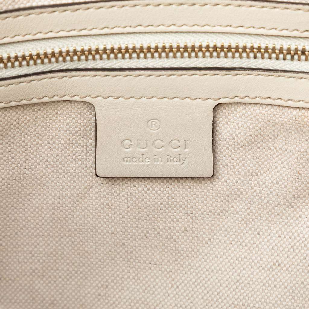 Gucci Guccissima Mayfair Tote White Leather Very good condition - Box View