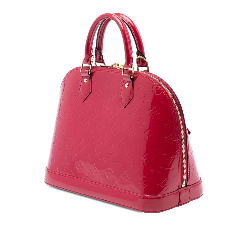Louis Vuitton Monogram Vernis Alma PM Red Leather Very good condition - Back View
