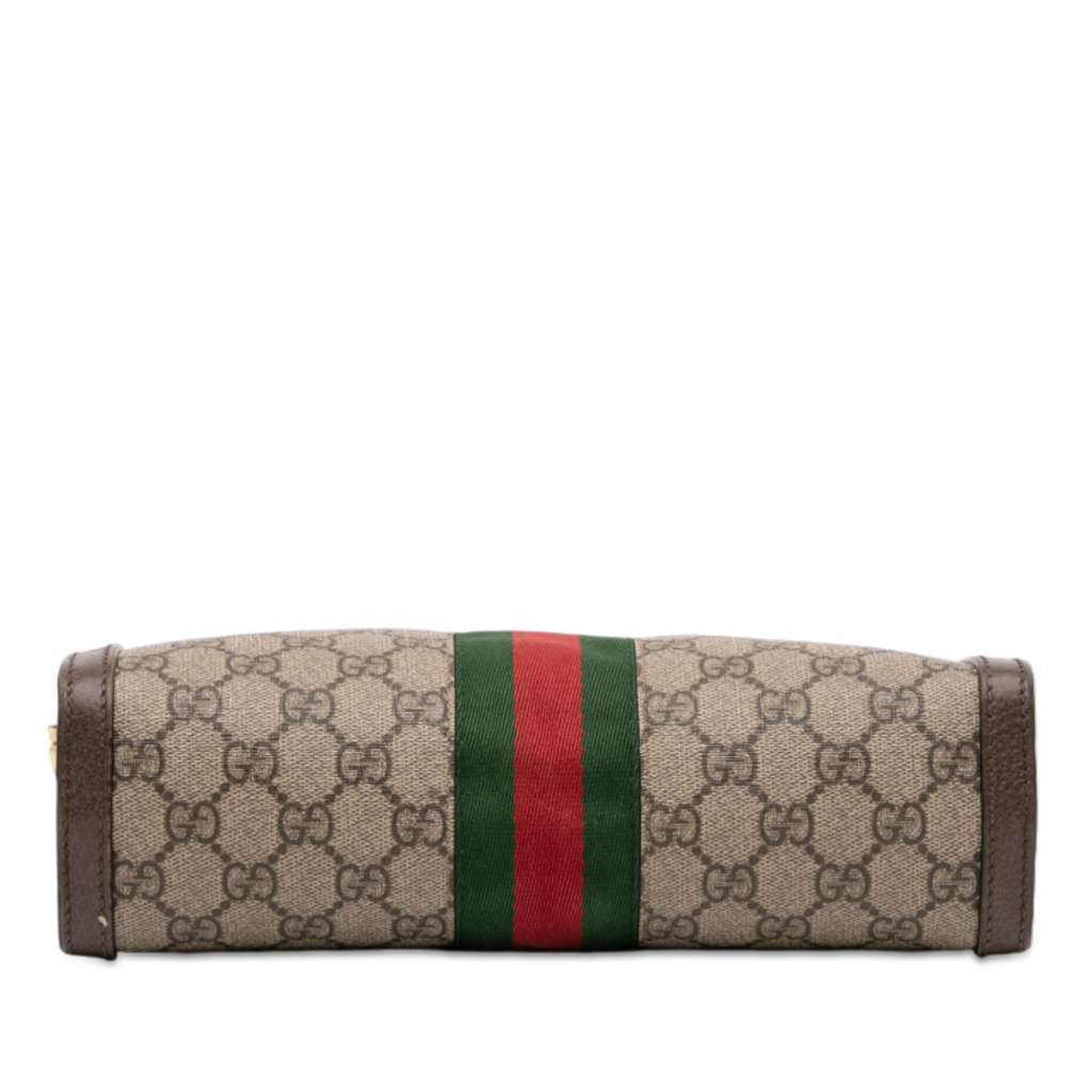 Gucci Small GG Supreme Web Ophidia Chain Crossbody Beige Good condition - Inside View