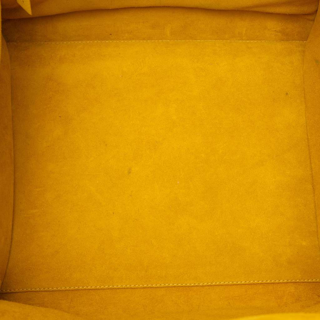 Celine Medium Leather Phantom Luggage Tote Yellow Leather Very good condition - Box View
