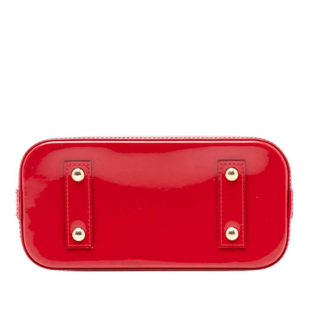 Louis Vuitton Monogram Vernis Alma BB Red Leather Very good condition - Inside View
