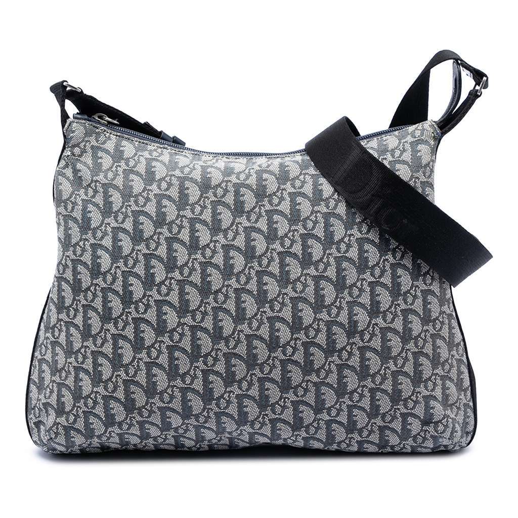 Dior Diorissimo Trotter Canvas Crossbody Blue Canvas Very good condition - Front View