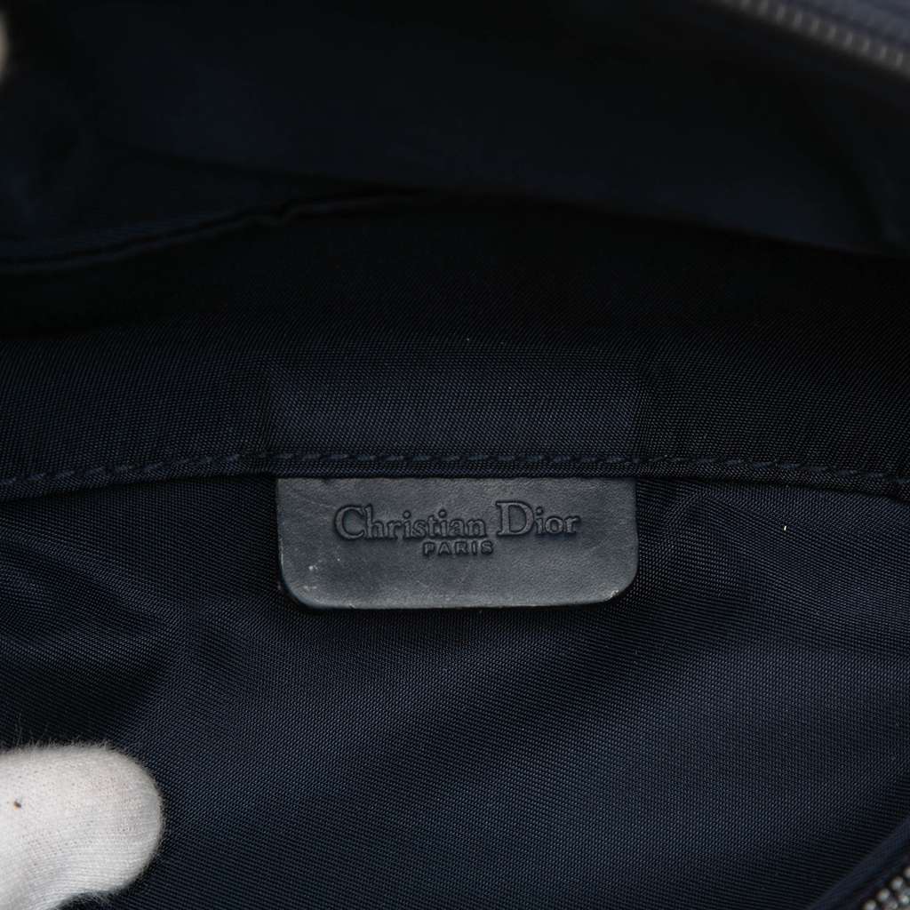 Dior Diorissimo Canvas Saddle Pouch Blue Canvas Very good condition - Box View