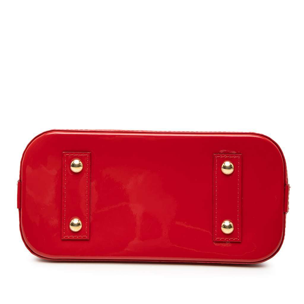 Louis Vuitton Monogram Vernis Alma BB Red Leather Very good condition - Inside View