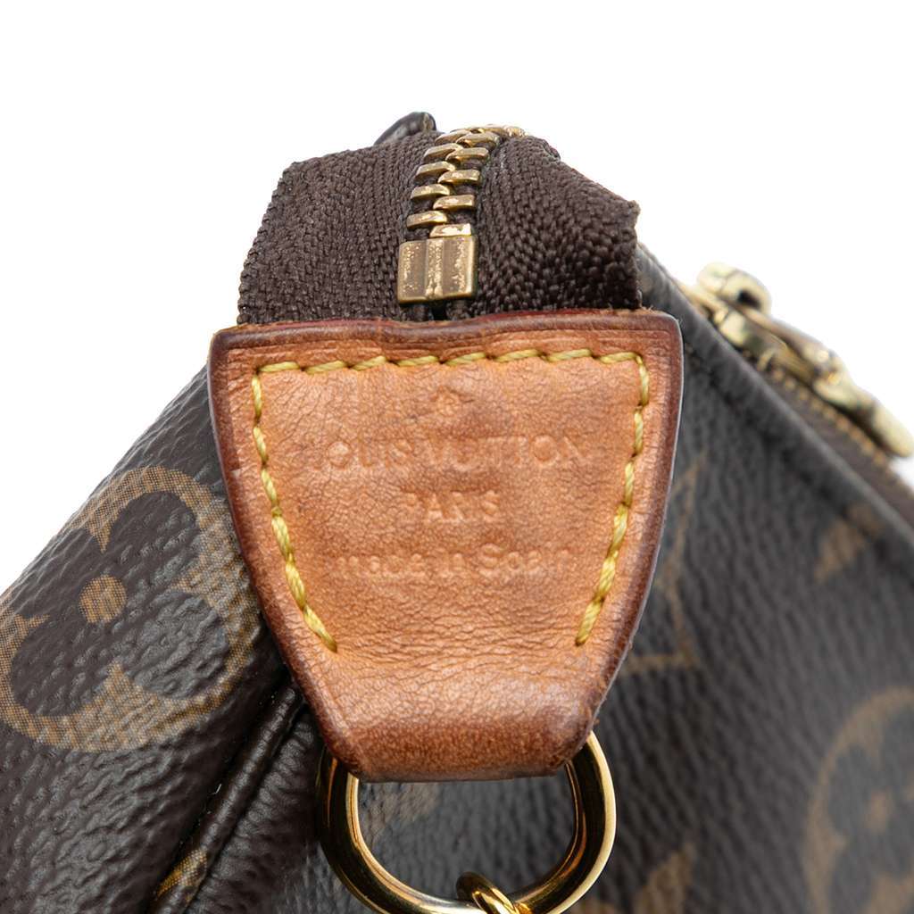 Louis Vuitton Monogram Mini Pochette Accessoires Brown Very good condition - Box View