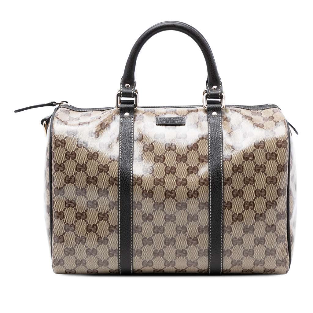 Gucci Medium GG Crystal Joy Boston Bag Beige Very good condition - Front View