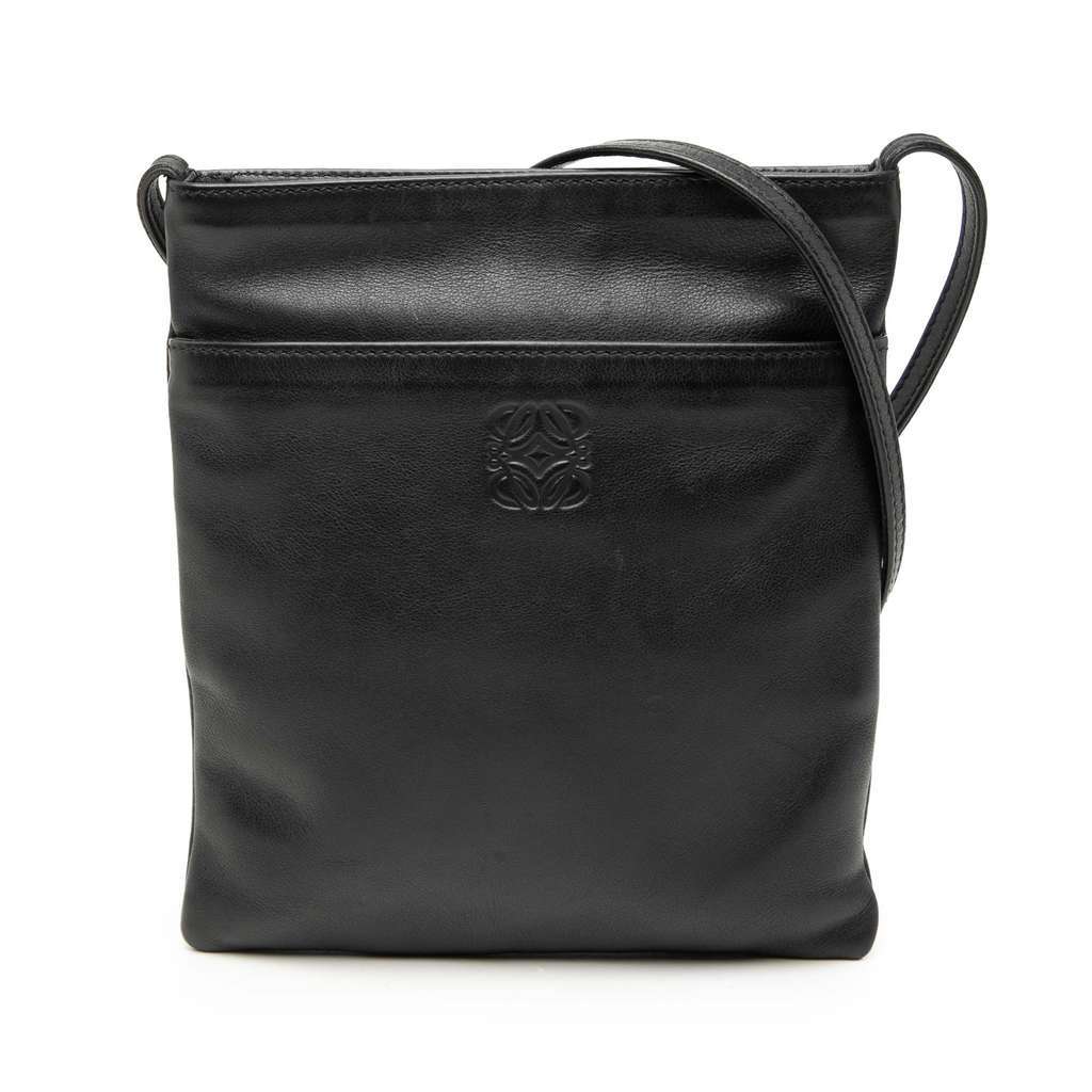 Loewe Nappa Anagram Crossbody Black Leather Very good condition - Front View