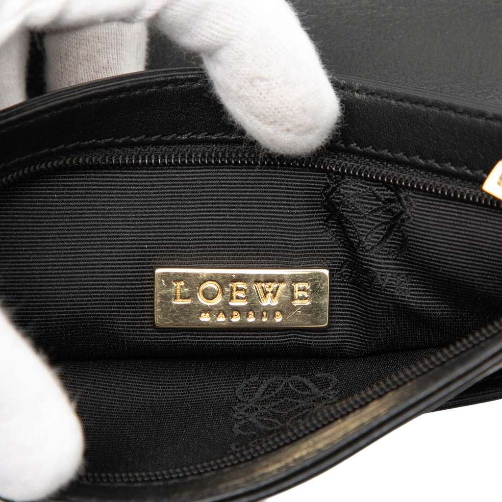 Loewe Nappa Anagram Crossbody Black Leather Very good condition - Box View