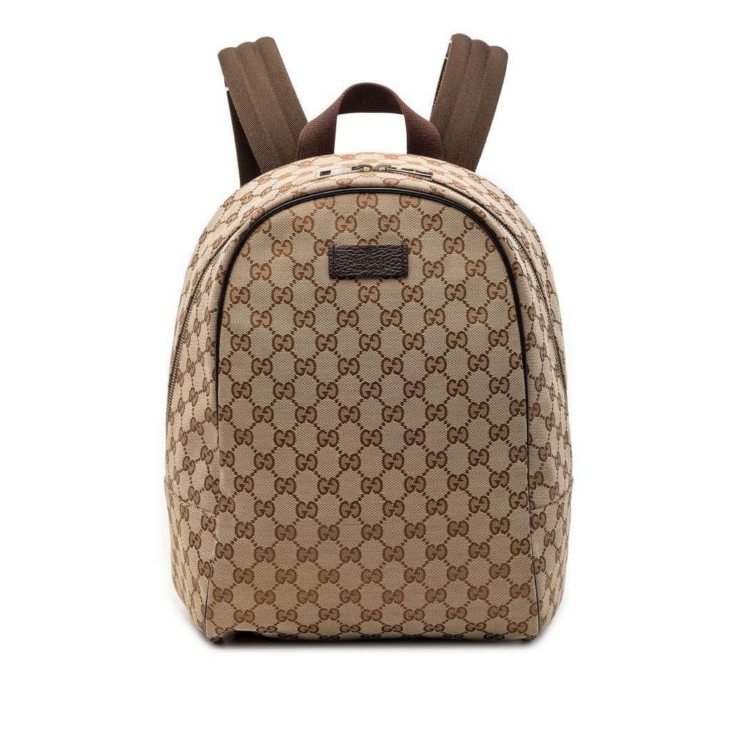 Gucci GG Canvas Backpack Beige Very good condition - Front View
