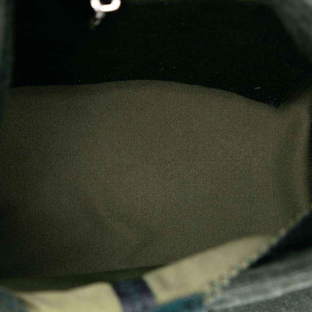 Fendi Cotton Shoulder Bag Green Cotton Very good condition - Model View