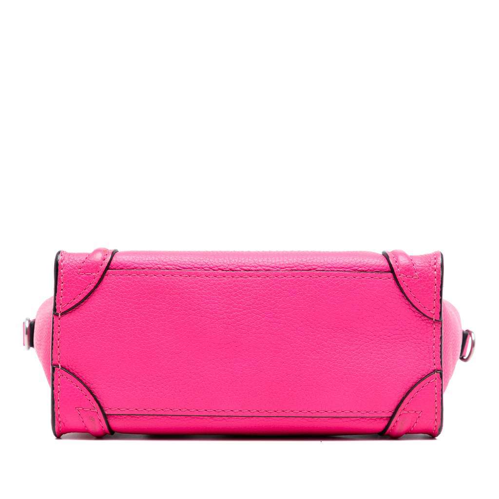 Celine Nano Leather Luggage Tote Pink Leather Very good condition - Inside View