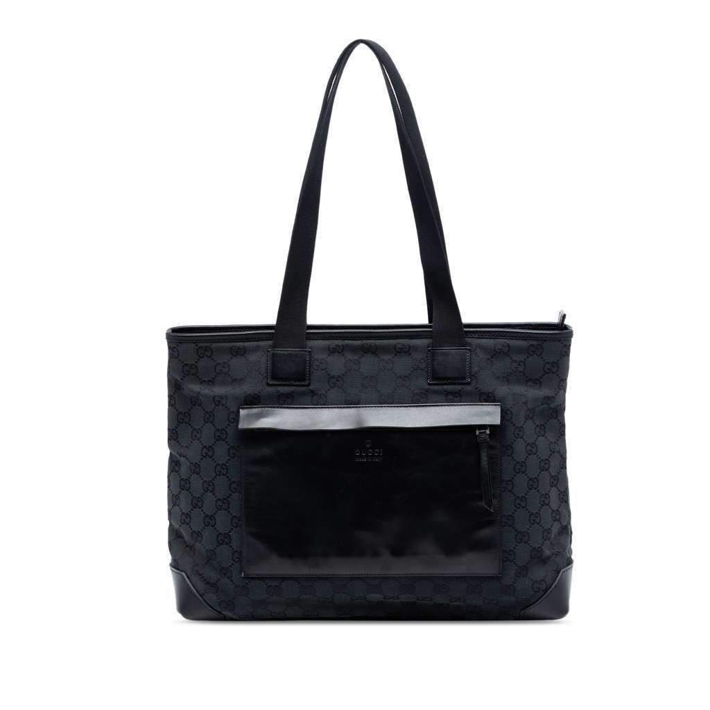 Gucci GG Canvas Tote Black Canvas Very good condition - Front View