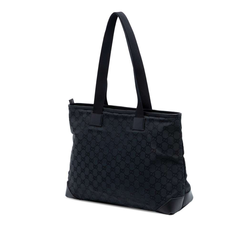 Gucci GG Canvas Tote Black Canvas Very good condition - Back View