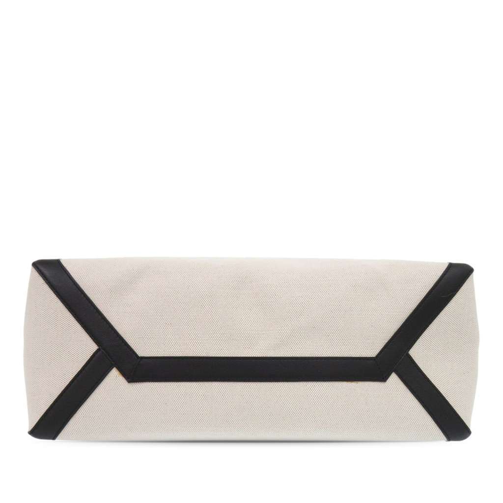 Valentino Medium Canvas Rockstud VLTN Tote White Canvas Very good - Inside View
