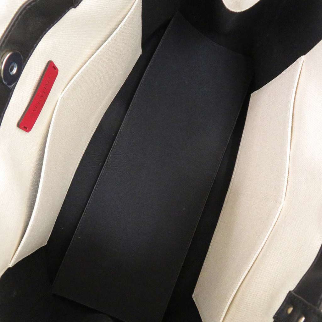 Valentino Medium Canvas Rockstud VLTN Tote White Canvas Very good - Model View