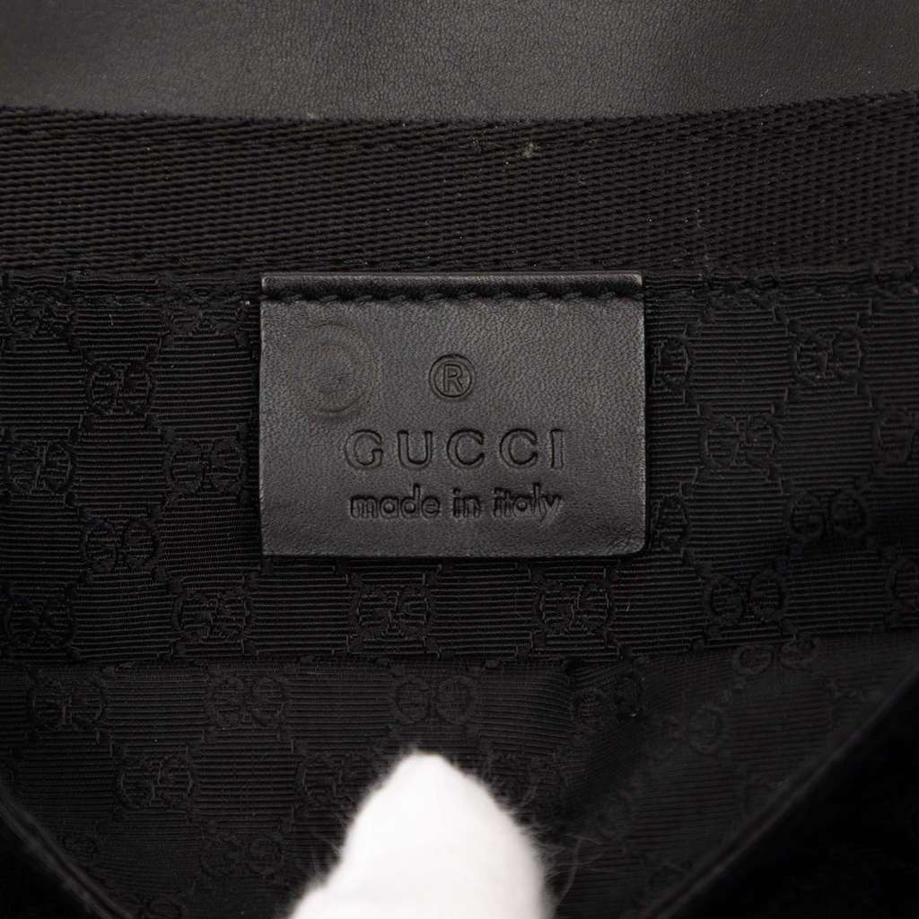 Gucci Denim Shoulder Bag Black Denim Very good - Box View