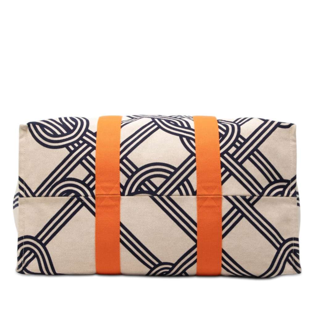 Hermès Toile Noeuds Marins Beach Tote Beige Very good - Inside View