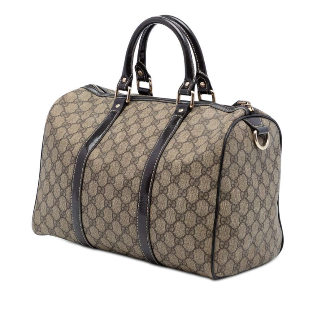 Gucci Medium GG Supreme Joy Boston Bag Beige Very good condition - Back View