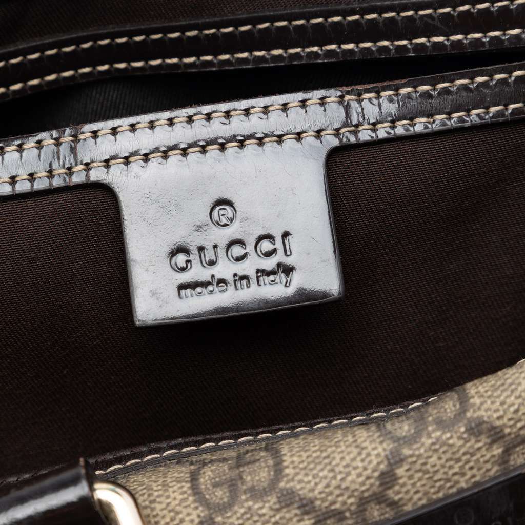 Gucci Medium GG Supreme Joy Boston Bag Beige Very good condition - Box View