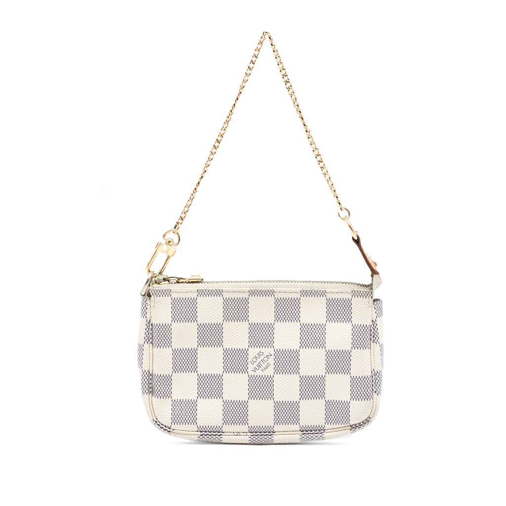 Louis Vuitton Damier Azur Mini Pochette Accessoires White Very good condition - Front View