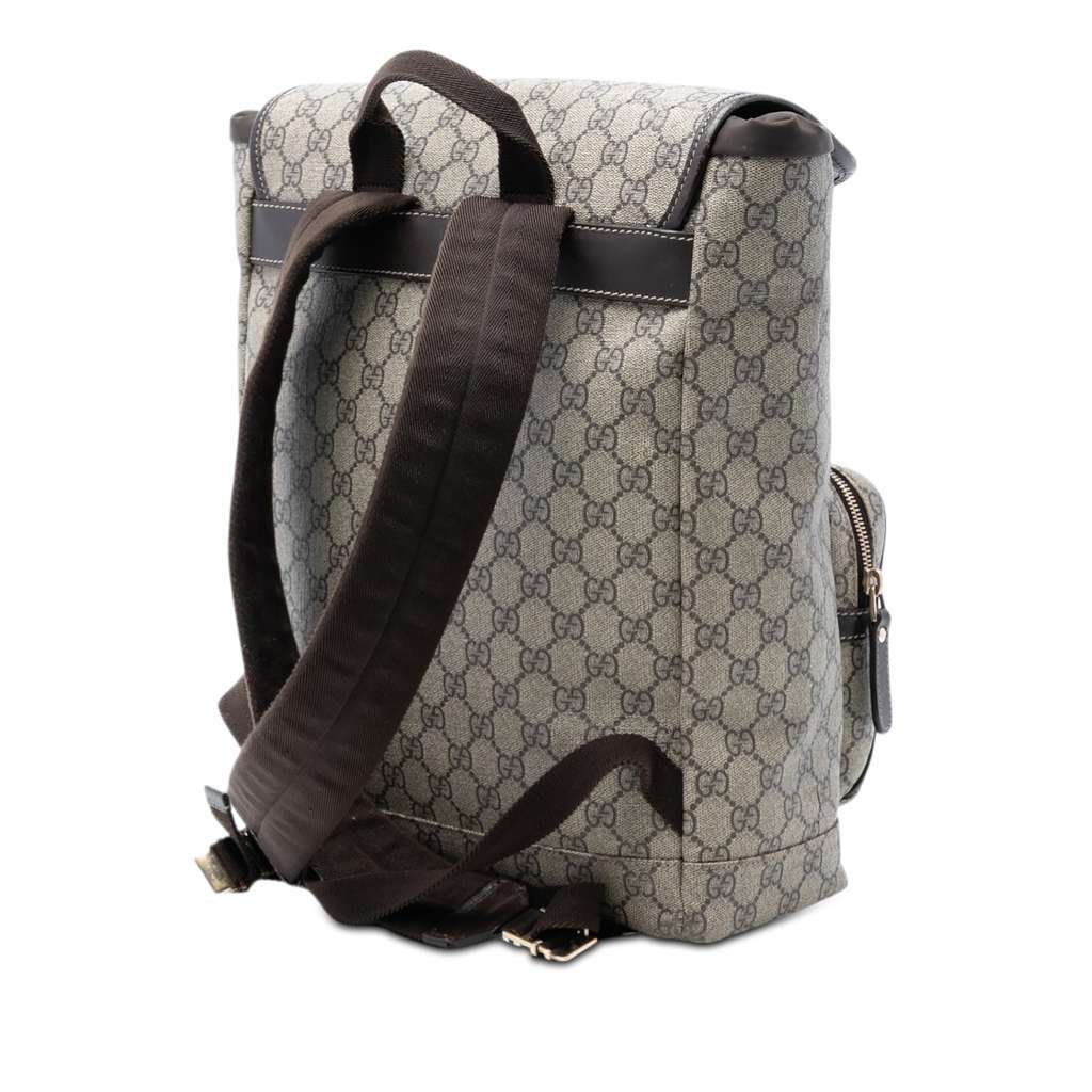 Gucci GG Supreme Backpack Beige Very good condition - Back View