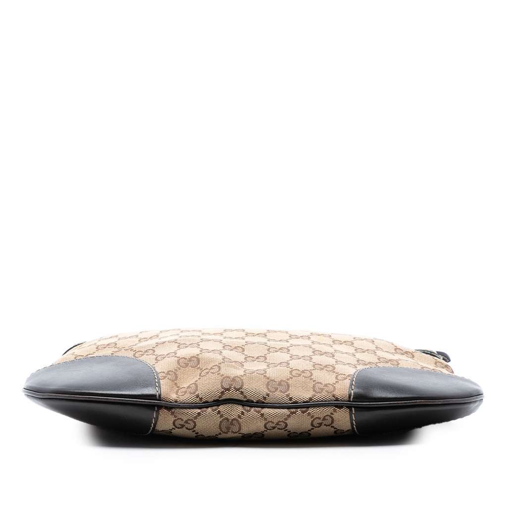 Gucci GG Canvas Web Mayfair Crossbody Beige Very good condition - Inside View
