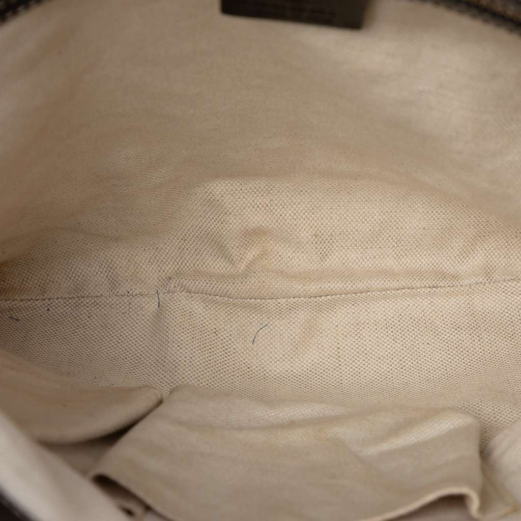 Gucci GG Canvas Web Mayfair Crossbody Beige Very good condition - Model View