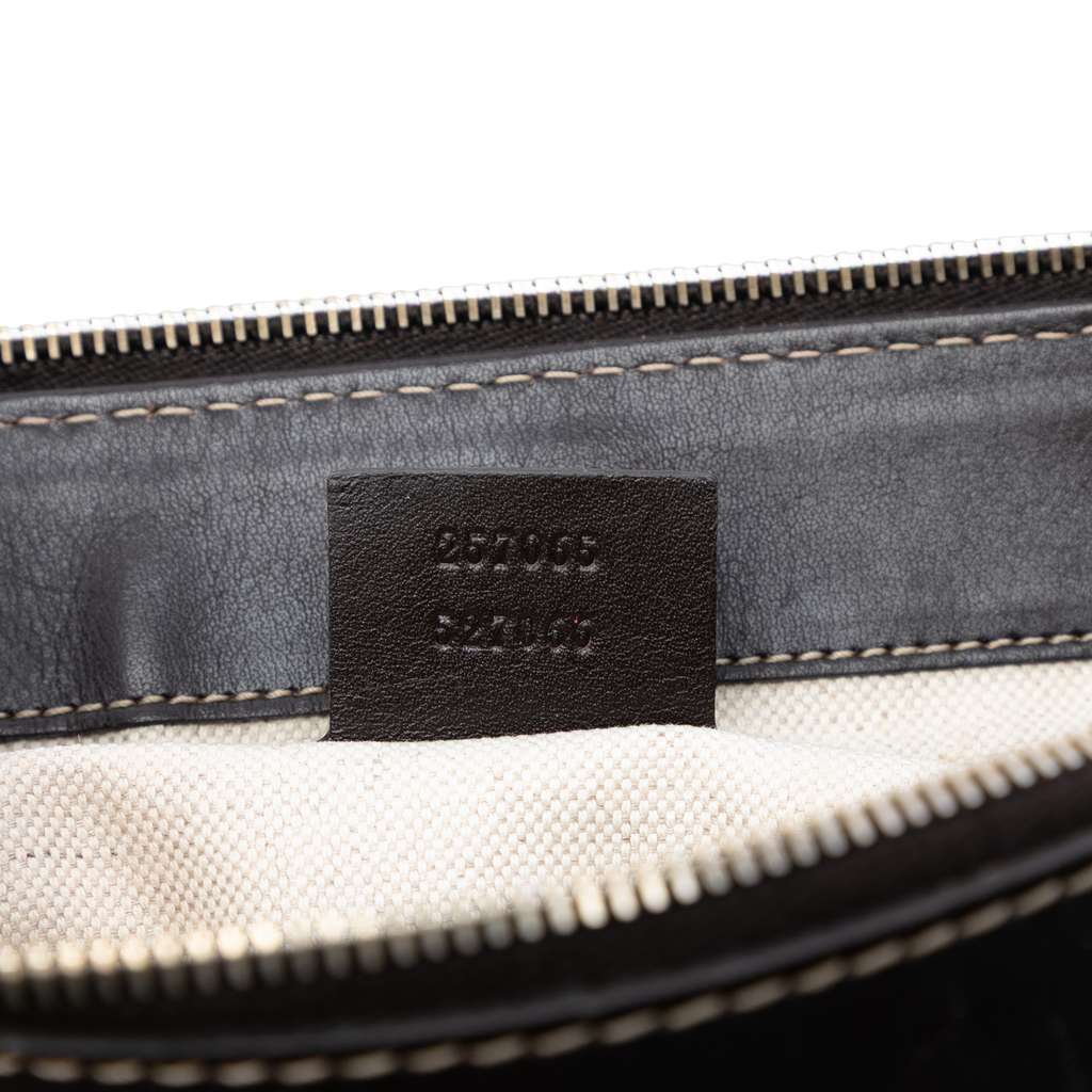 Gucci GG Canvas Web Mayfair Crossbody Beige Very good condition - Box View
