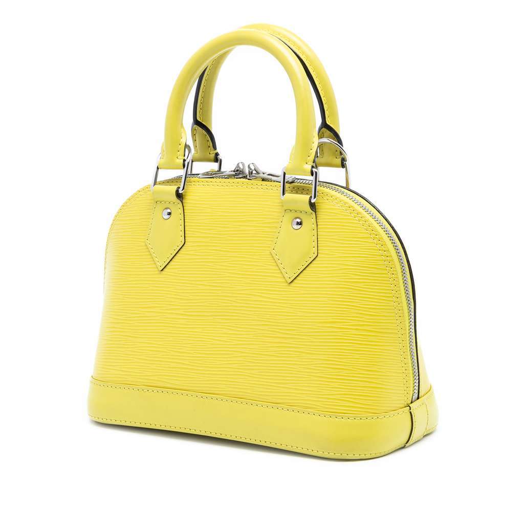 Louis Vuitton Epi Alma BB Yellow Leather Very good condition - Back View