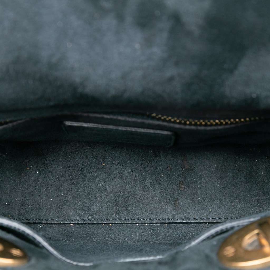 Dior Mini Denim Cannage Studded Supple Lady Dior Blue Denim Very good condition - Model View