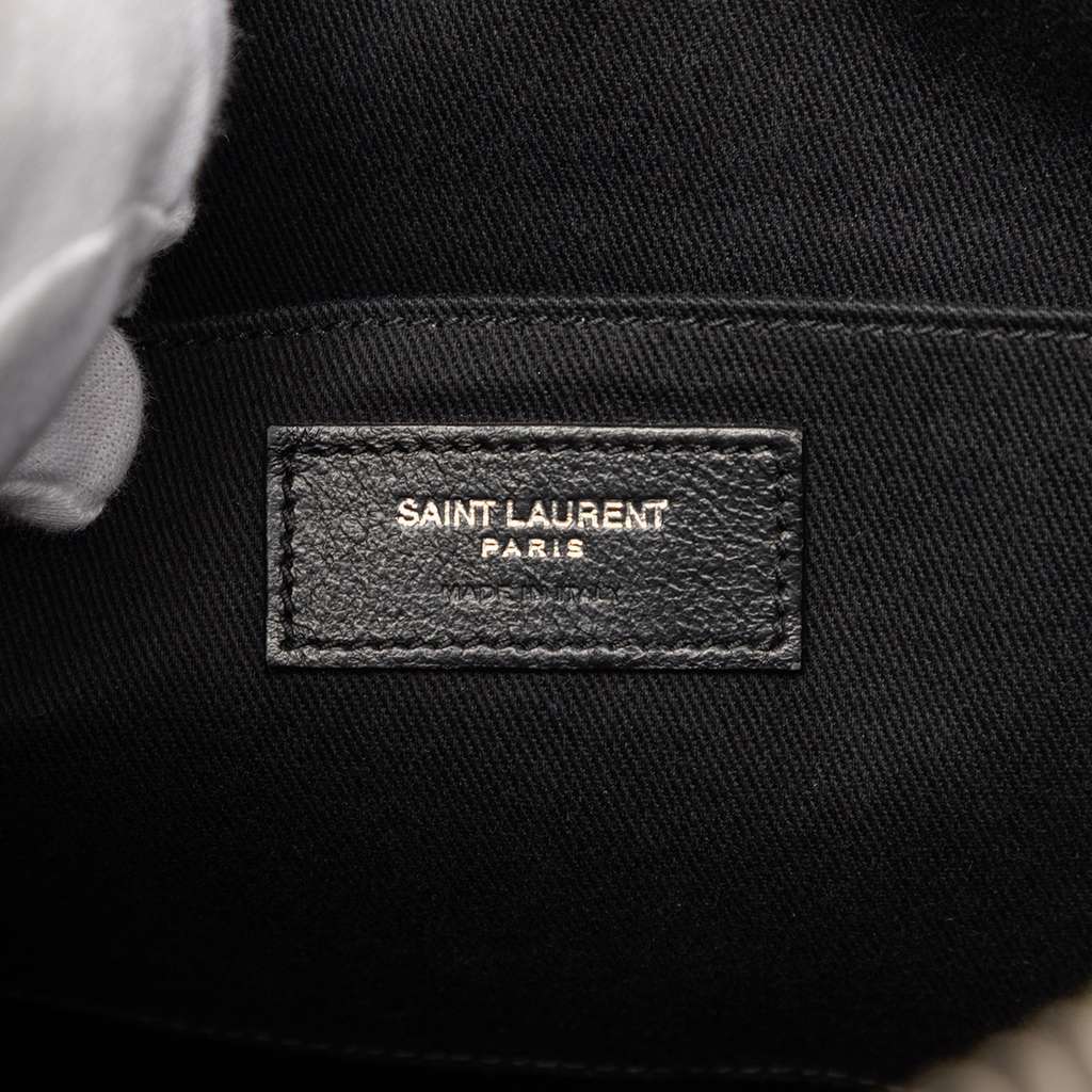 Saint Laurent Leather Sac De Jour North South Satchel Grey Leather Very good condition - Box View