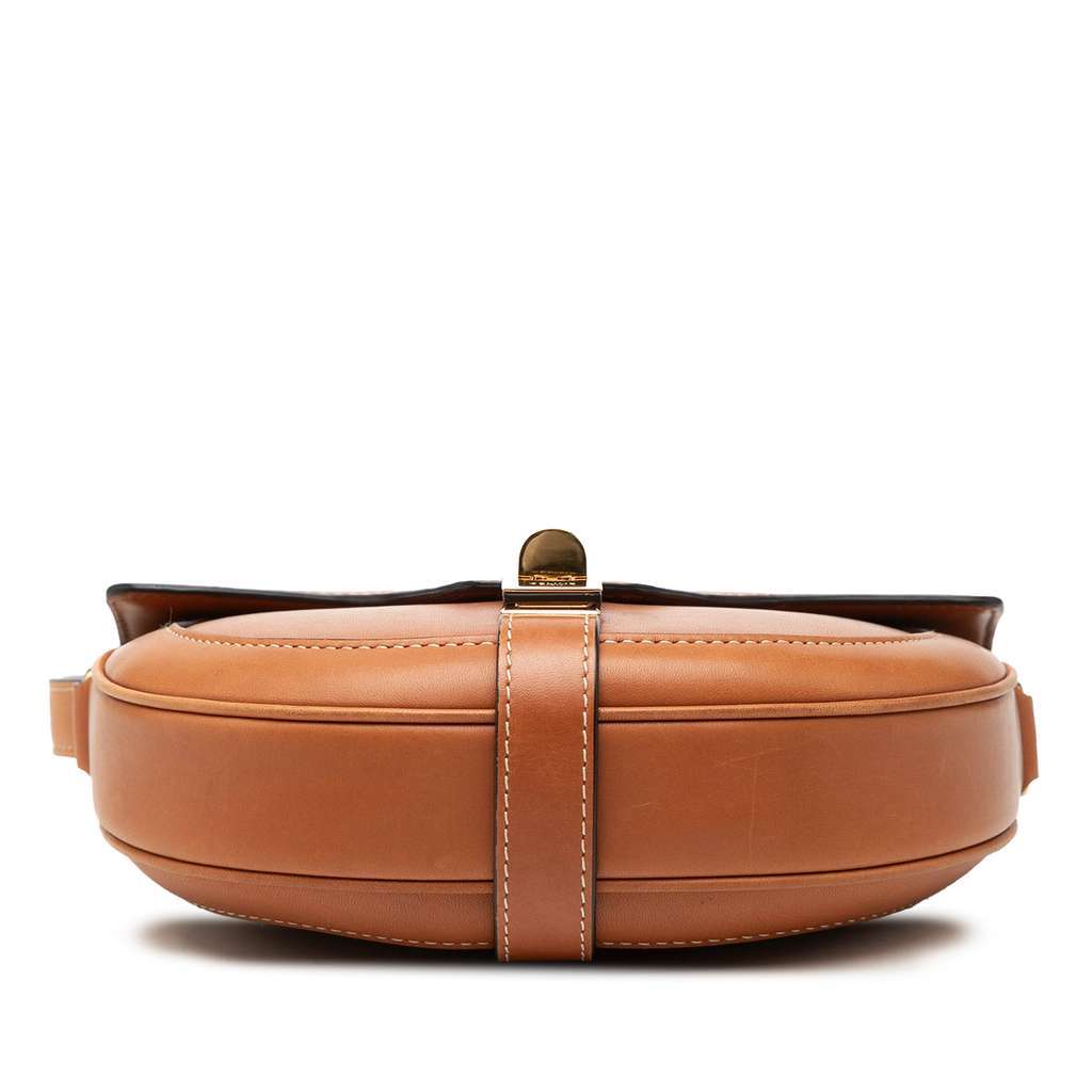 Celine Small Calfskin Besace 16 Crossbody Brown Leather Very good condition - Inside View