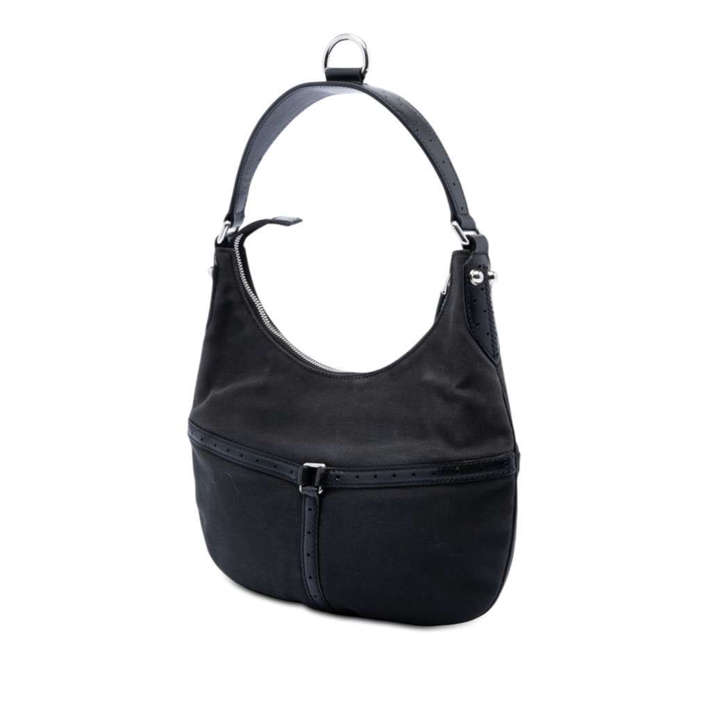 Gucci Canvas Reins Hobo Black Canvas Very good condition - Back View