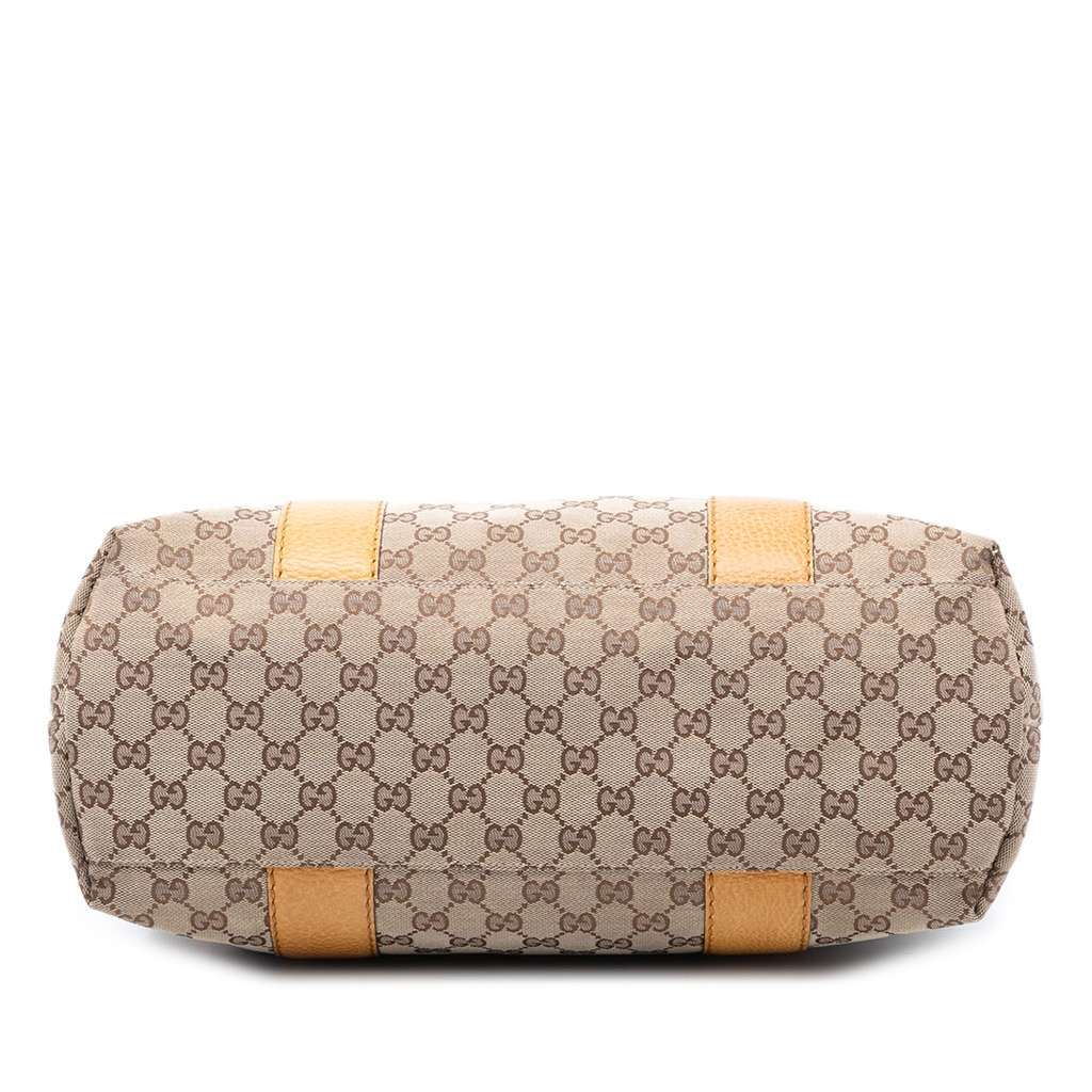Gucci GG Canvas Bamboo Libeccio Tote Beige Very good condition - Inside View