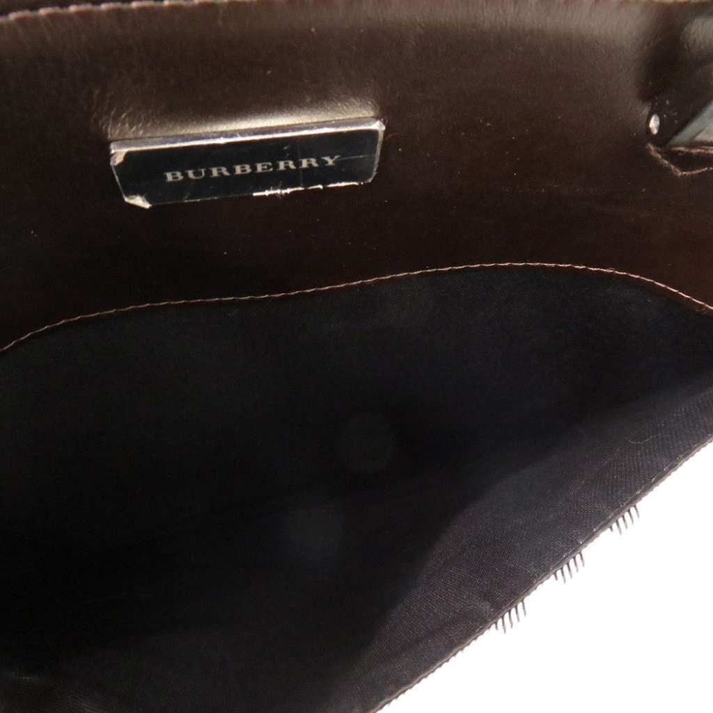 Burberry House Check Canvas Handbag Beige Canvas Very good - Model View