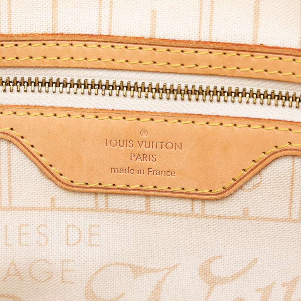 Louis Vuitton Damier Azur Neverfull PM White Very good condition - Box View