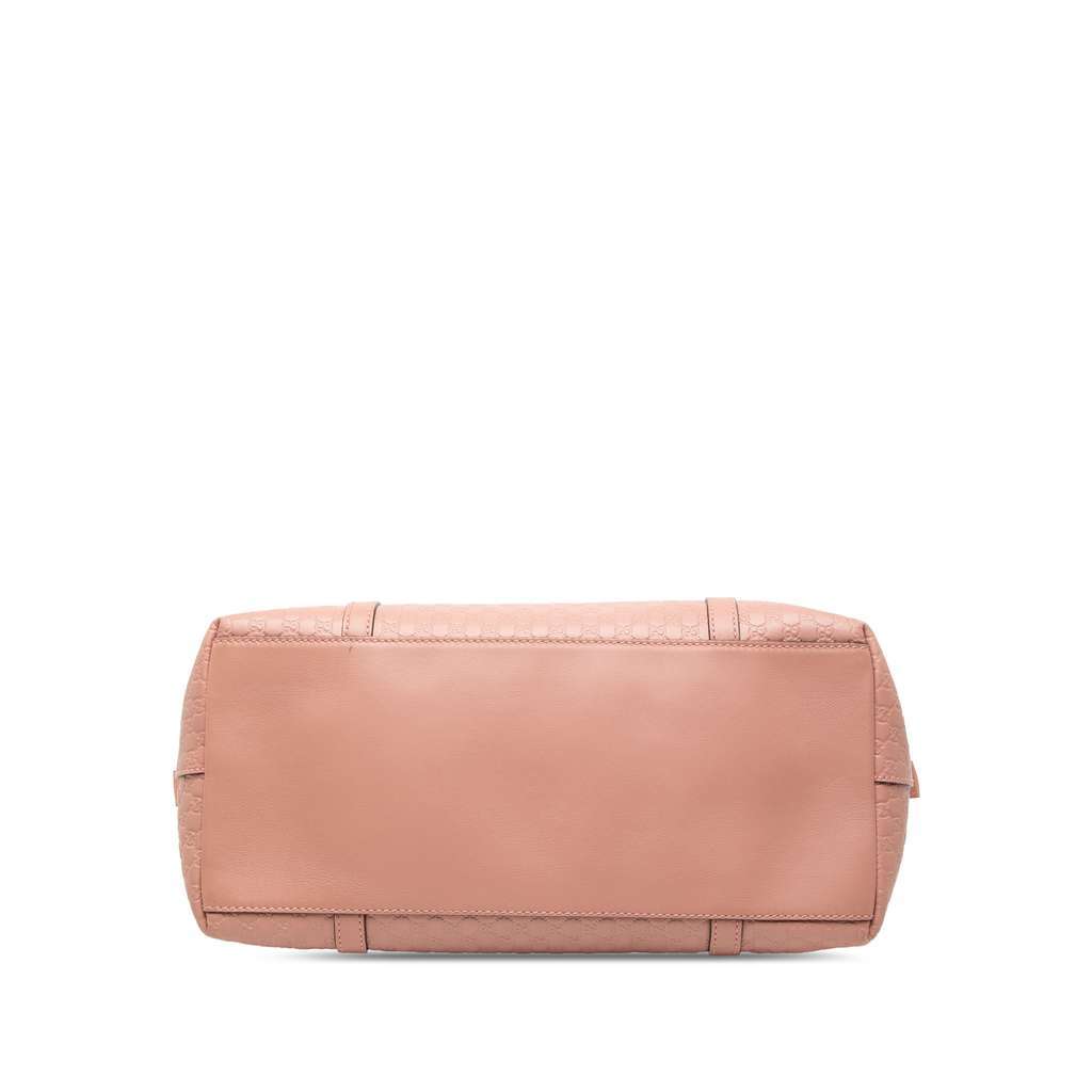 Gucci Large Microguccissima Dome Satchel Pink Leather Very good condition - Inside View