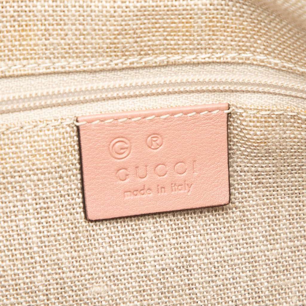 Gucci Large Microguccissima Dome Satchel Pink Leather Very good condition - Box View