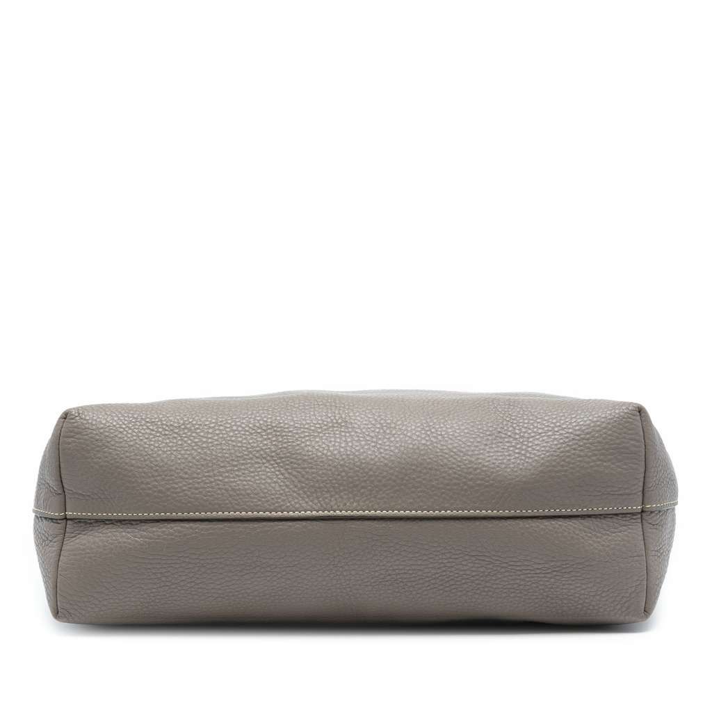 Prada Vitello Daino Open Convertible Tote Grey Leather Very good condition - Inside View