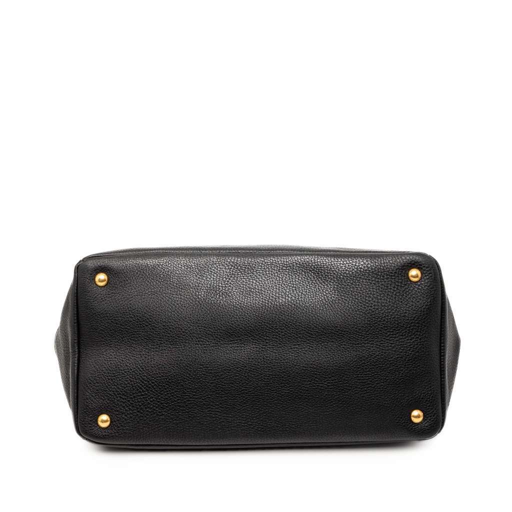 Prada Vitello Daino Open Convertible Tote Black Leather Very good condition - Inside View