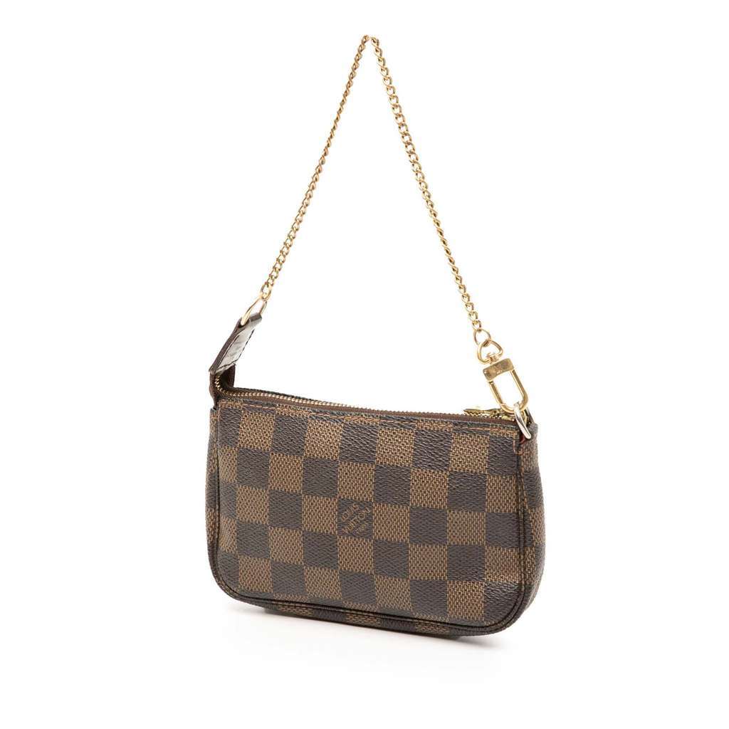Louis Vuitton Damier Ebene Mini Pochette Accessoires Brown Very good condition - Back View