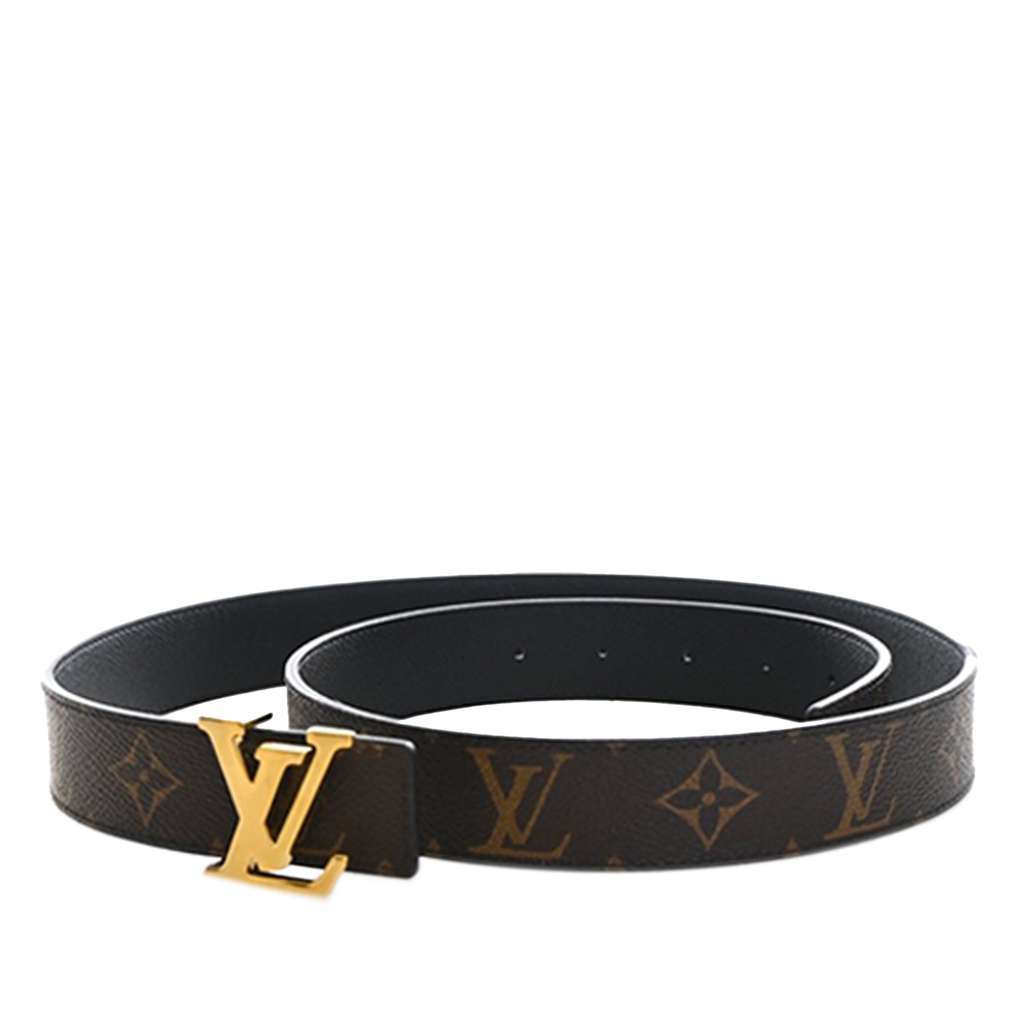 Louis Vuitton Monogram Initiales Reversible Belt Brown Very good condition - Back View