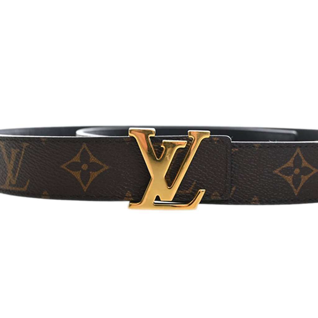 Louis Vuitton Monogram Initiales Reversible Belt Brown Very good condition - Box View
