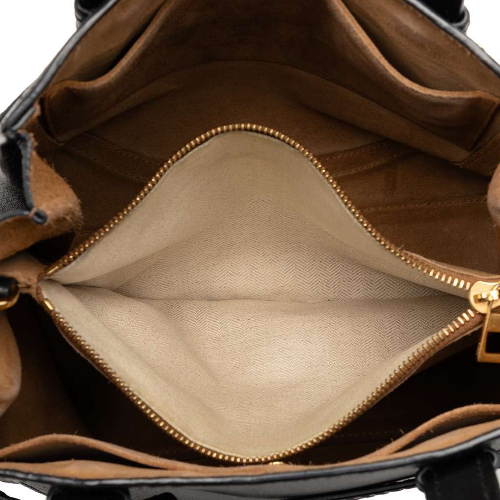 Loewe Small Leather Gate Top Handle Bag Black Leather Very good condition - Model View