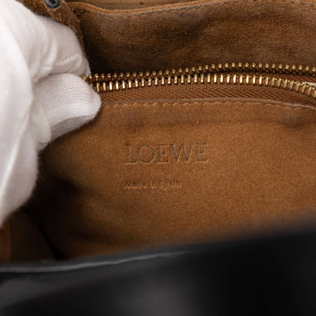 Loewe Small Leather Gate Top Handle Bag Black Leather Very good condition - Box View